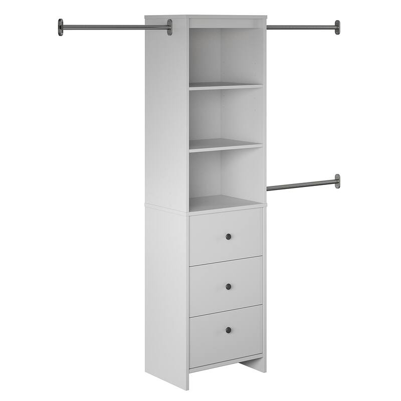 Systembuild Evolution Bodwell Closet Storage Organizer - Grey