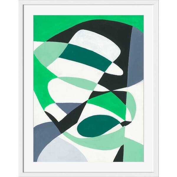 Shop Black And Green Rectangular Wall Art Decor 18 X 16