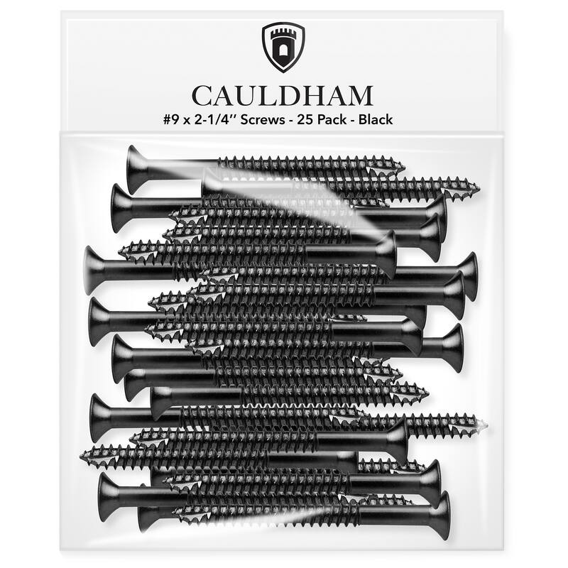Wood Screws 9 x 214in for Door Hinges 25 pack