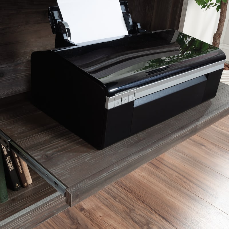 Wood Credenza with Adjustable Shelves, Brown - 65.12"W x 19.29"D x 29.72"H