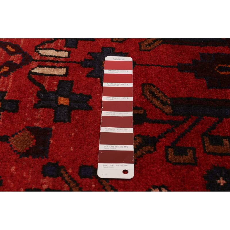ECARPETGALLERY Hand-knotted Anadol Red Wool Rug - 3'3 x 10'0