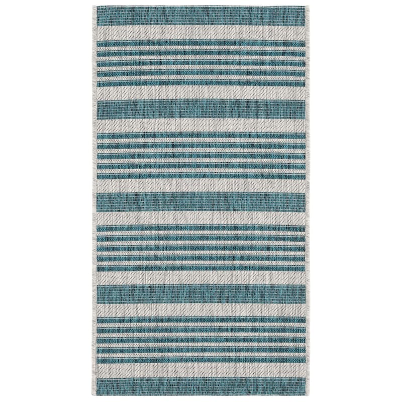 SAFAVIEH Courtyard Grietje Indoor /Outdoor Waterproof Patio Backyard Rug - 2' x 3'7"