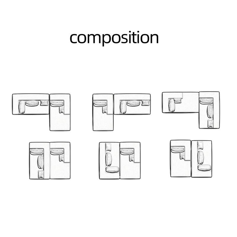 Combination Sofa & Bed (Beige): High - density Sponge, Soft Linen, Multiple Combinations, 107x39x26 inches, 166 lbs