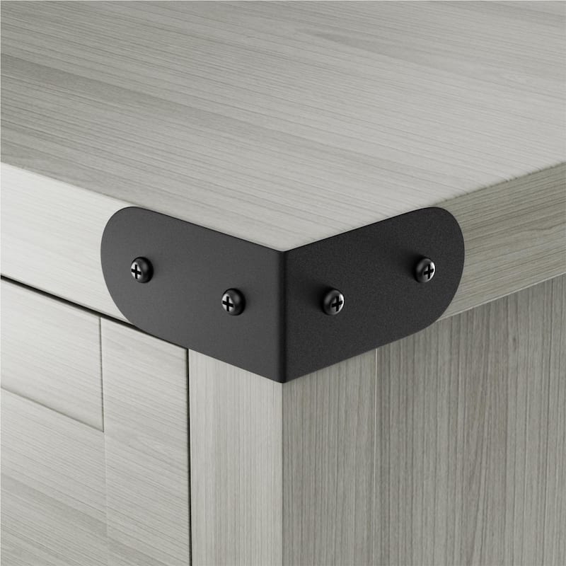 Furniwell Storage Cabinet Modern Farmhouse Kitchen Sideboard