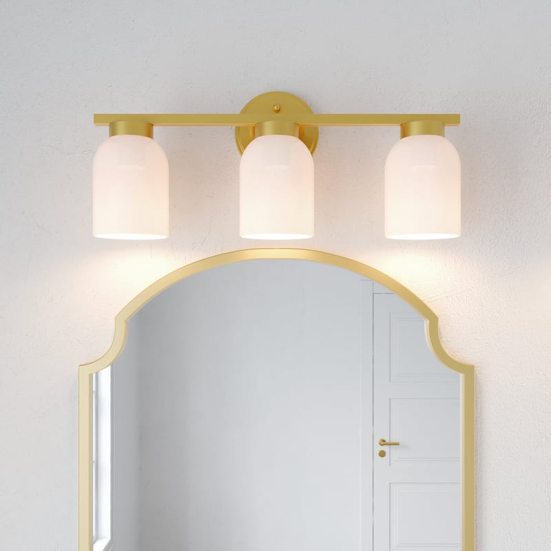 Acroma 3 - Light Dimmable Vanity Light - 3-light - Satin Gold