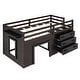 preview thumbnail 21 of 25, Twin Size Loft Bed with Cabinets, Shelves, and Storage Space
