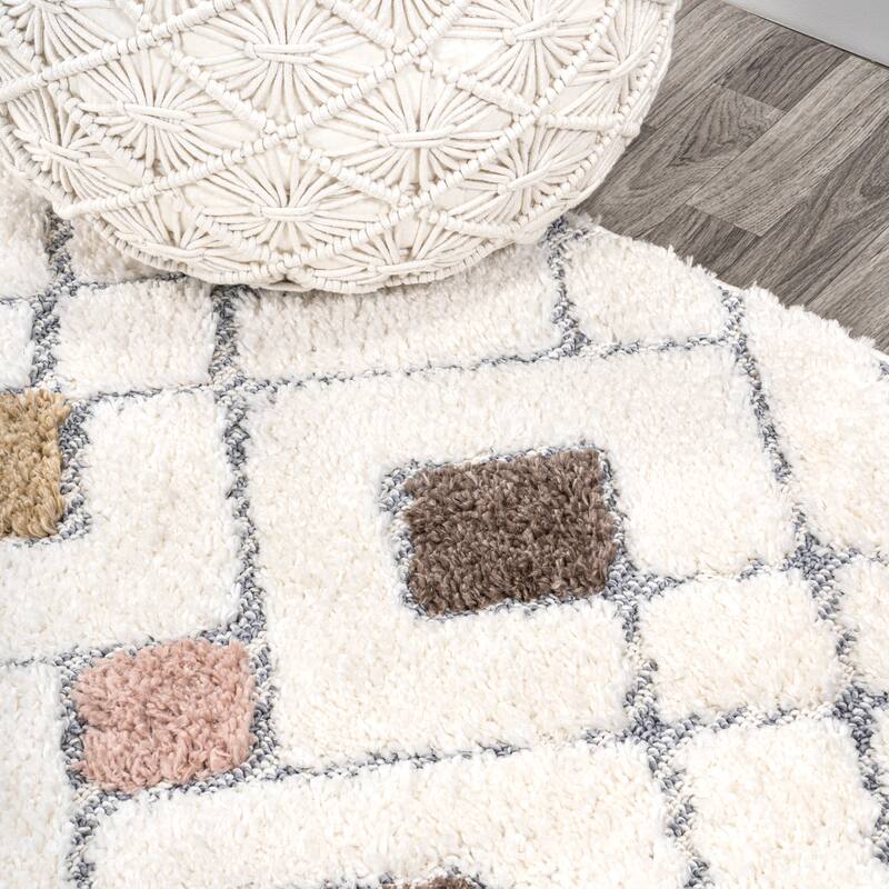 JONATHAN Y Monique Tropical Leaves Area Rug