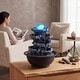 preview thumbnail 60 of 63, Costway Tabletop Water Fountain with Rolling Crystal Ball,