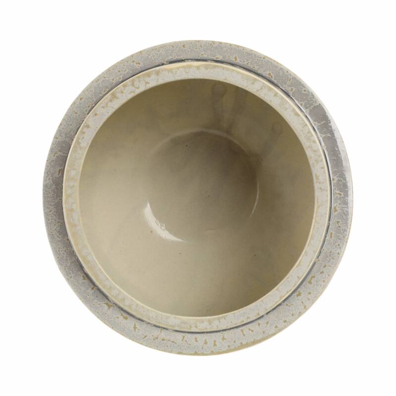 Round Layered Decorative Bowl - Abstract Pattern - 9", Gray - 9.0"