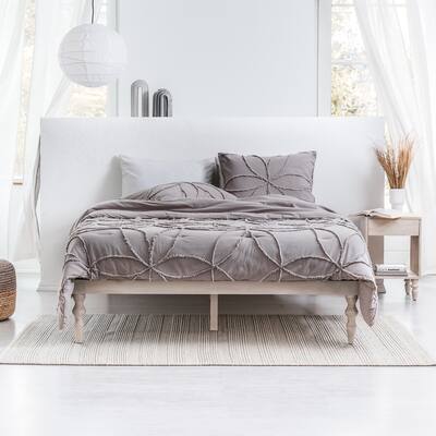 MH London Rhonda Solid Mango Wood Platform Bed