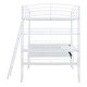 preview thumbnail 14 of 16, Full Size Loft Bed with 4 Layers of Shelves and L-shaped Desk USB Ports and Wireless Charging, Black