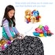 preview thumbnail 36 of 187, Kids Bean Bag Chair Cover Stuffed Animal Storage or Toy Organizer