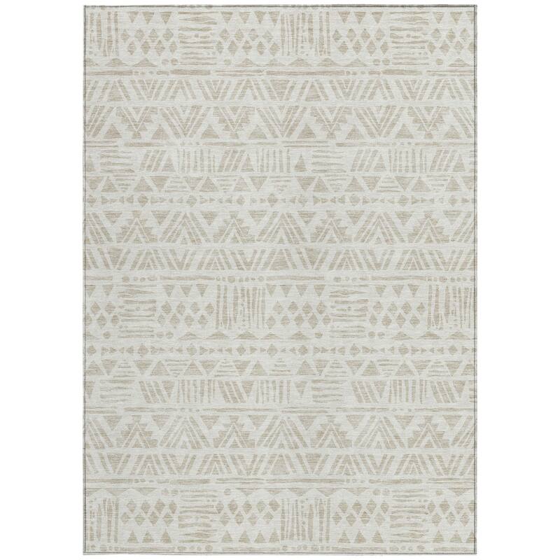 HomeRoots Southwestern Transitional Rectangle Outdoor Rug