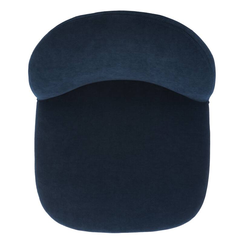 SAFAVIEH Geena Petite Velvet Slipper Chair - 21 In. W x 26 In. D x 26 In. H - 21Wx26Dx26H