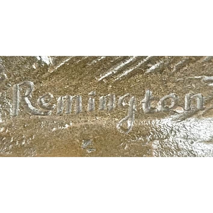 Cowboy On Horseback By Jim Ponter Bronze Statue Sculpture On Marble Base