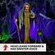 preview thumbnail 7 of 17, Haunted Hill Farm 5.3-Ft. Life-Size Talking Animatronic Witch with Red Eyes