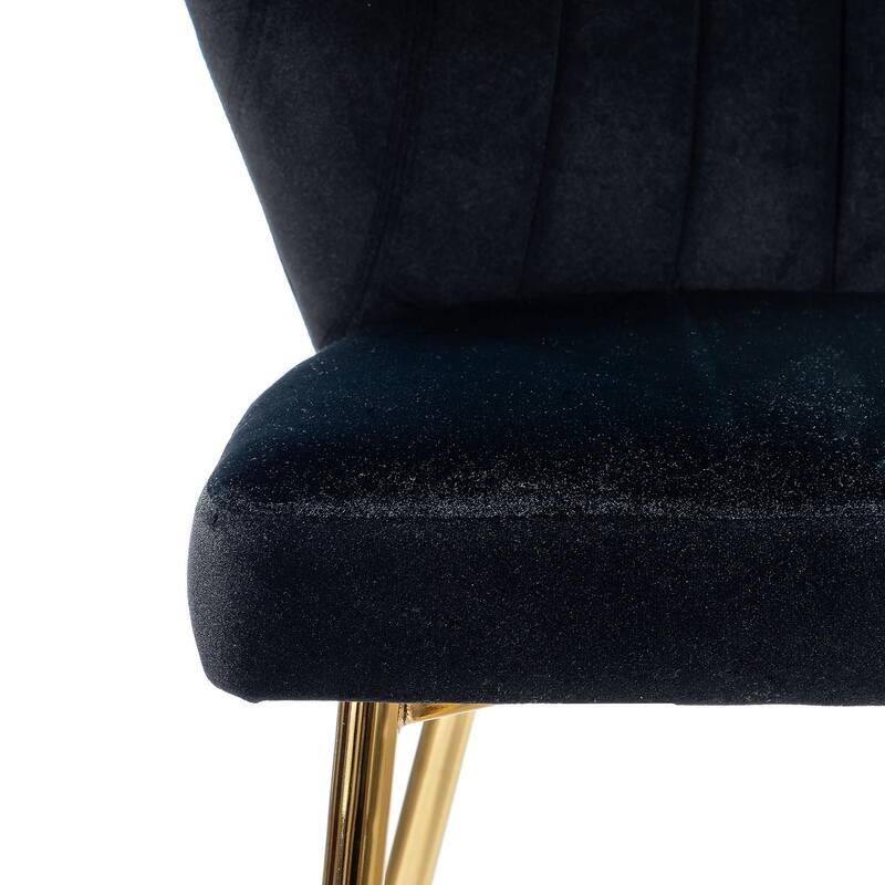Barbara Contemporary Upholstered Side Chair with Small Base Set of 2 by HULALA HOME