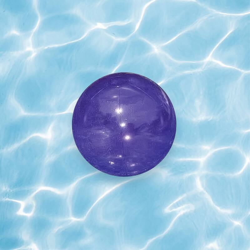 Inflatable Transparent Beach Ball - 14" - Purple