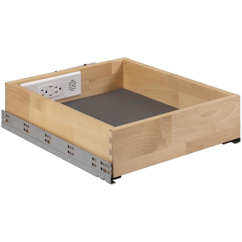 Hardware Resources PVD15-SC Powered Organizer 15" Wide Soft Close - UV Coated