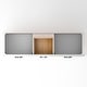 preview thumbnail 10 of 28, Yamyam 59" Double Bathroom Vanity (Base Only)