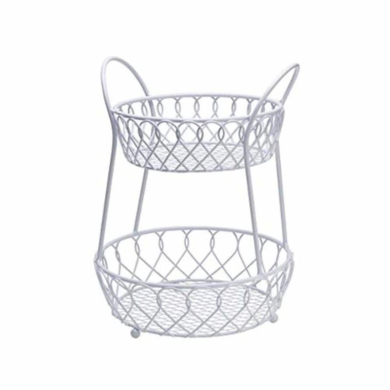 Mikasa Gourmet Basics Loop and Lattice 2 Tier Basket - 16 in x 12 in