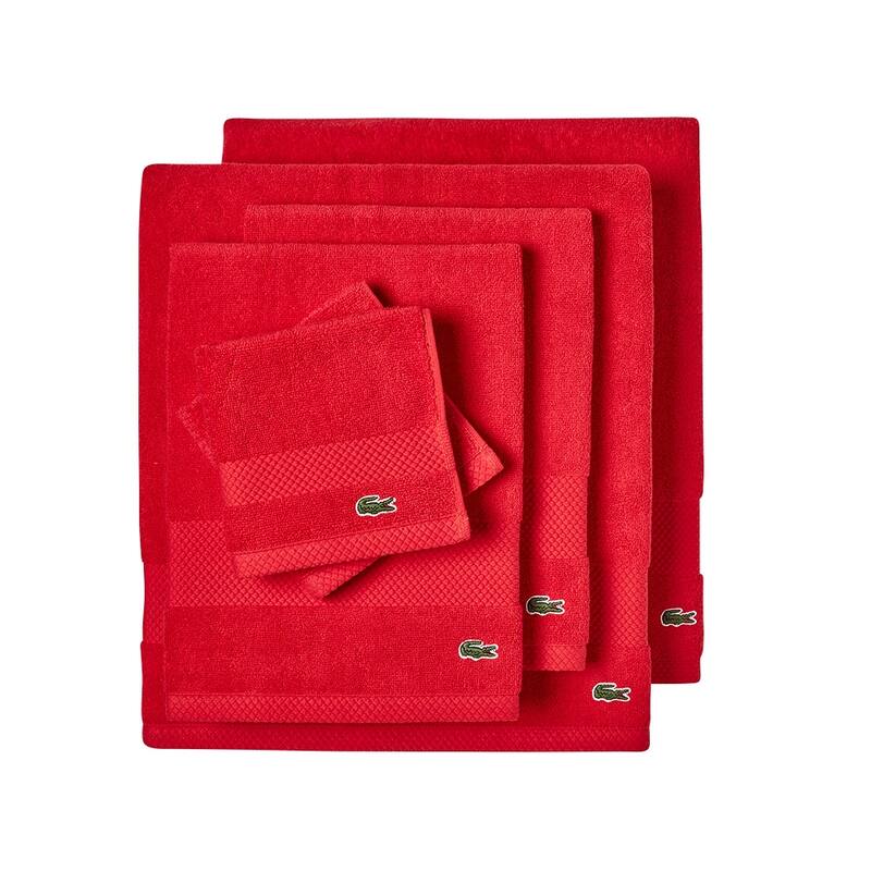 Lacoste Heritage Supima 100% Cotton 6 Piece Towel Set - Formula 1