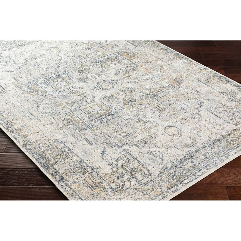 Livabliss Lillian Machine Washable Faded Classic Area Rug