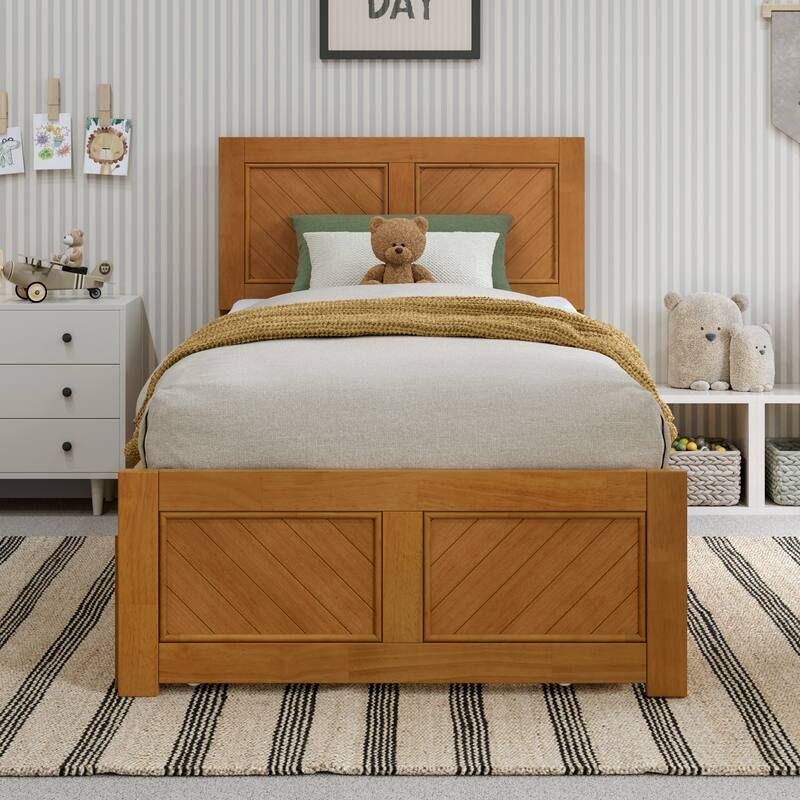 AFI, Canyon Platform Bed with Matching Footboard & Trundle