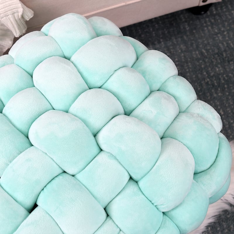 Velvet Pouf Stool 27"x20"x20"