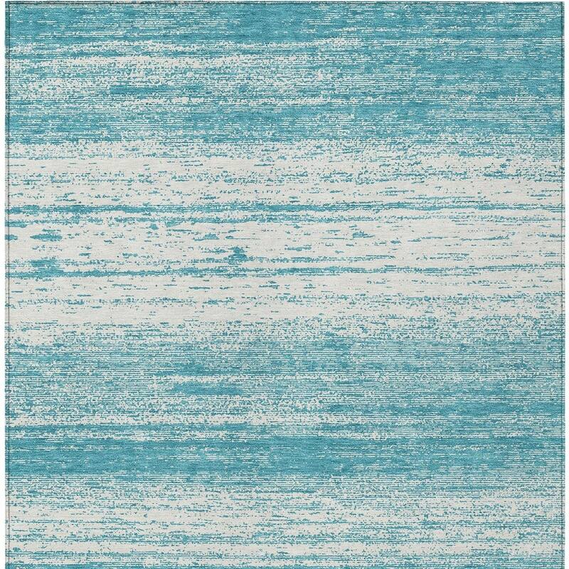 HomeRoots Striped Transitional Rectangle Outdoor Rug