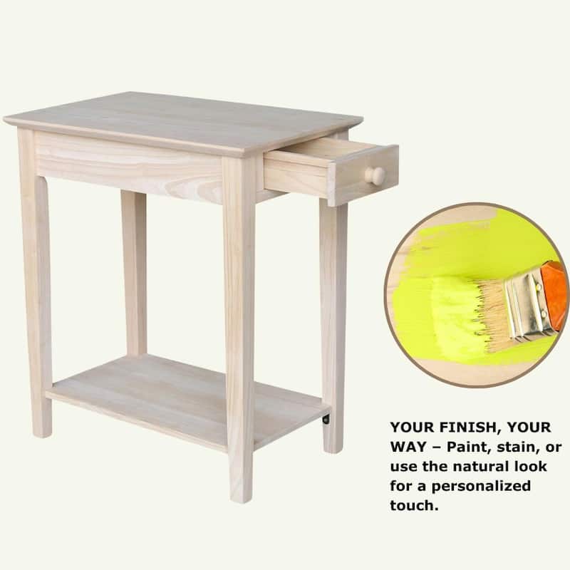 The Gray Barn Moonshine Narrow End Table - 22" x 14"