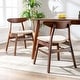 preview thumbnail 8 of 9, Grandview Upholstered Dining Chairs (Set of 2 ) Beige