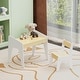 preview thumbnail 6 of 14, Kids Table Set with One Chair, Wooden Children Study Table, Natural