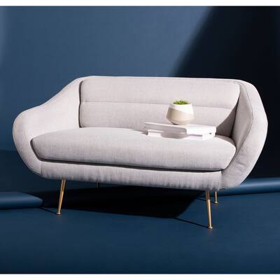 SAFAVIEH Home Belladonna Mid-Century Lovesea - 55"W x 32"D x 29"H