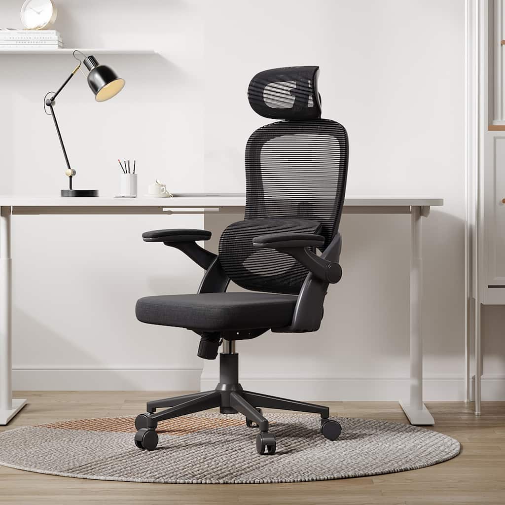 SIHOO Ergonomic High Back Office Chair for Big and Tall People Black - 75*70*126