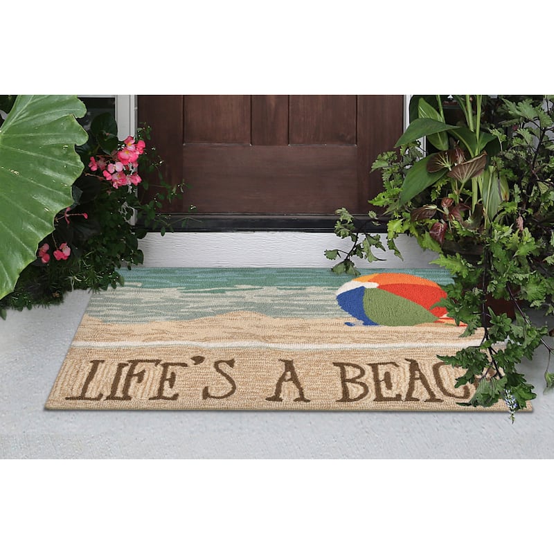 Liora Manne Frontporch Life's A Beach Indoor/Outdoor Rug