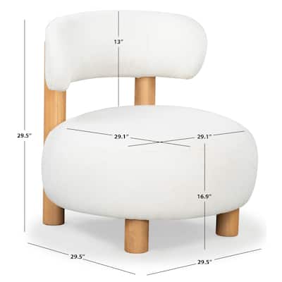 SAFAVIEH Couture Eduardo Accent Chair (Fully Assembled) - 29Wx29Dx30H