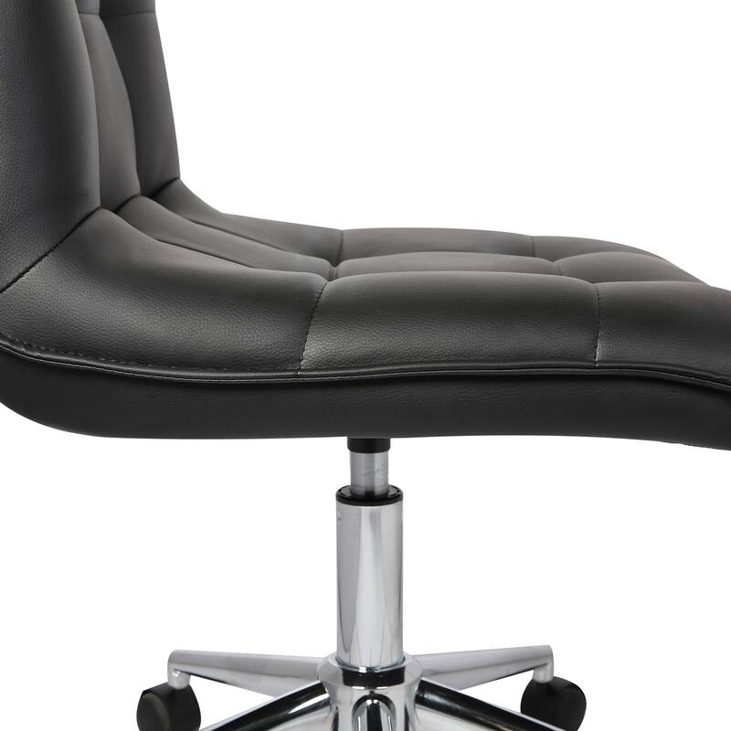 Porthos Home Leona Adjustable Steel and Faux Leather Office Chair