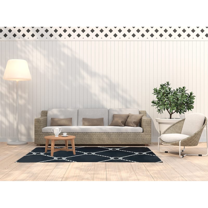 Ahoy! Nautical Indoor/Outdoor Rug