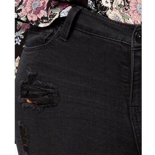 black ripped jeans juniors
