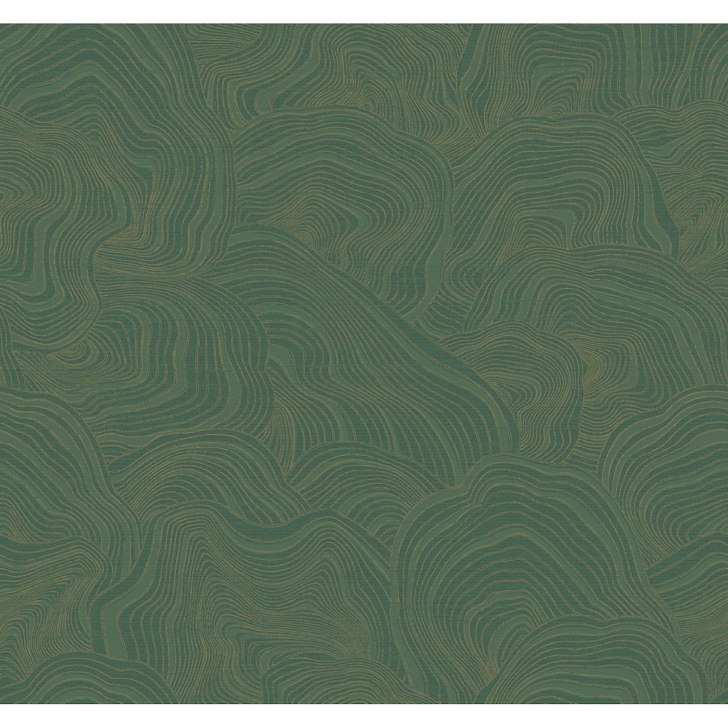 Ronald Redding Geodes Green Wallpaper