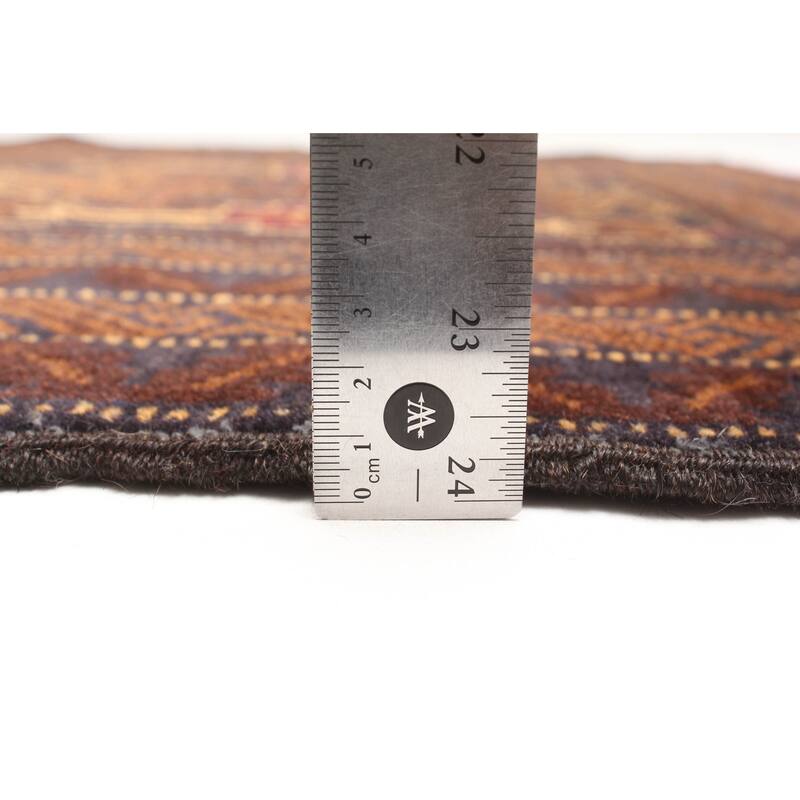 ECARPETGALLERY Hand-knotted Teimani Dark Navy Wool Rug - 2'9 x 4'2