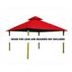 14 ft. sq. ACACIA Gazebo Roof Framing and Mounting Kit - 14X14 - Tangerine