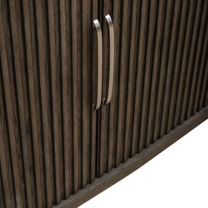 Cascade Falls Satin Espresso Buffet for Dining Room Storage - Width 72" x Depth 18" x Height 36"