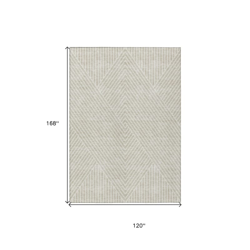 HomeRoots Geometric Transitional Rectangle Outdoor Rug