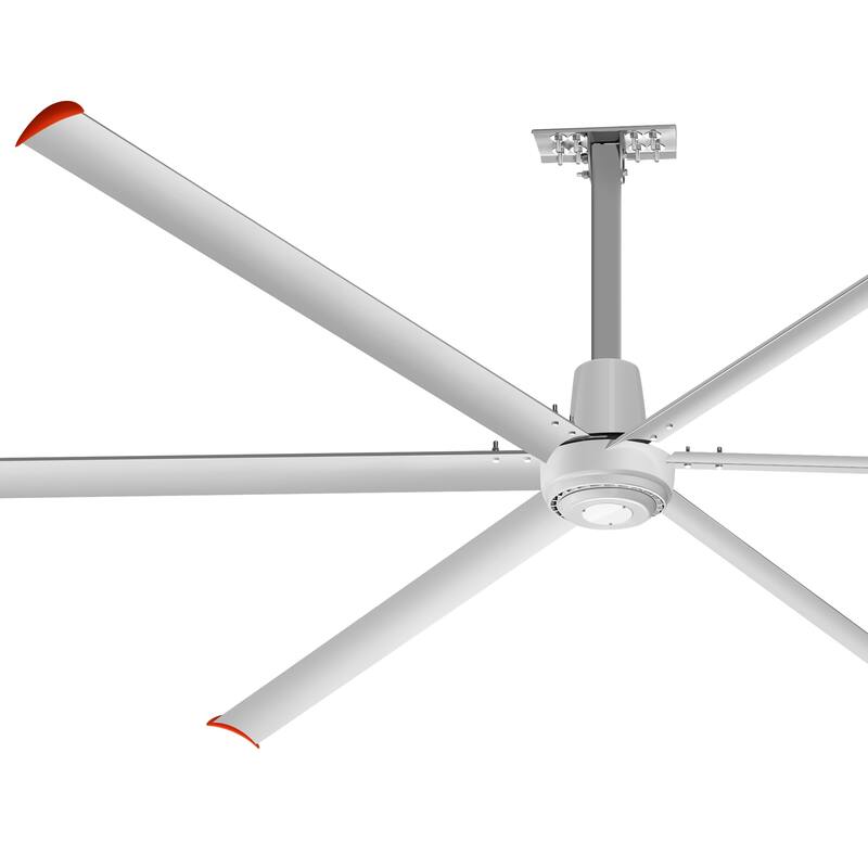 72"/84"/96"/120"/140" HVLS Industrial Ceiling Fan with 6/8 Aluminum Blades without Light