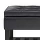 preview thumbnail 59 of 136, WYNDENHALL Essex 44 inch Wide Transitional Rectangle Ottoman Bench