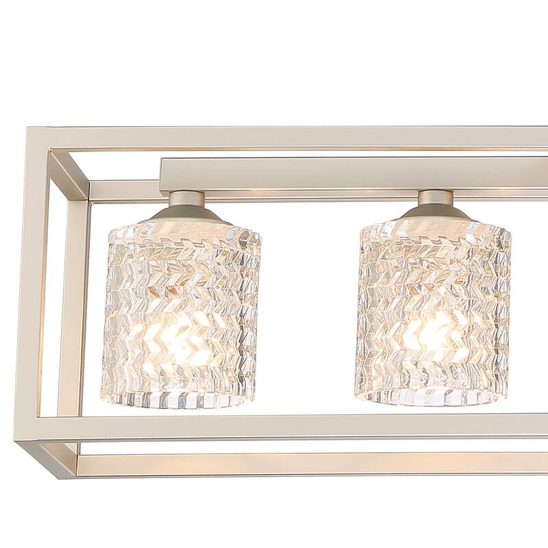 37in Mid-century Modern 5-light Crystal Rectangle Chandelier for Dining Room - 37 inches