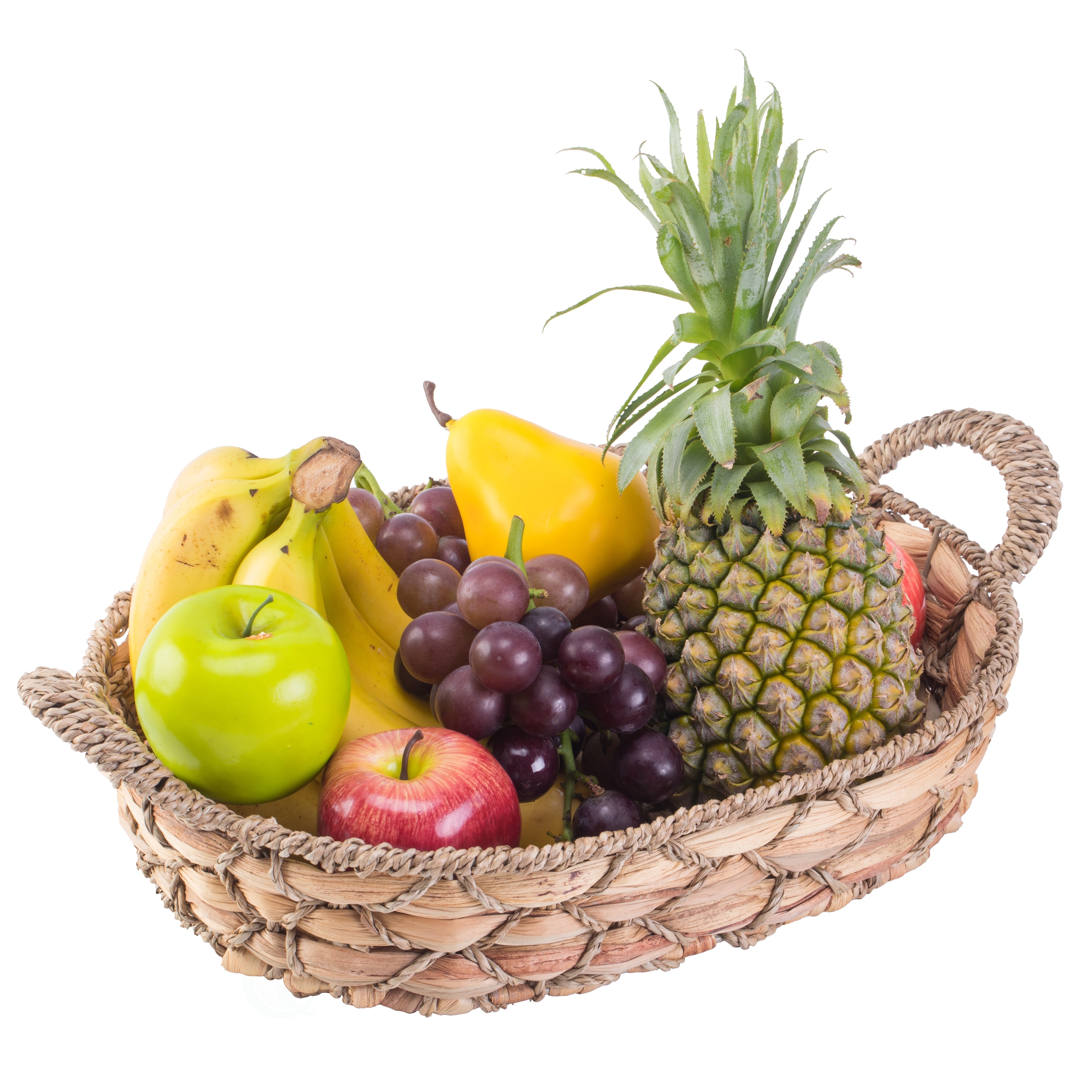 Seagrass Fruit Bread Basket Tray With Handles On Sale Overstock 29205981