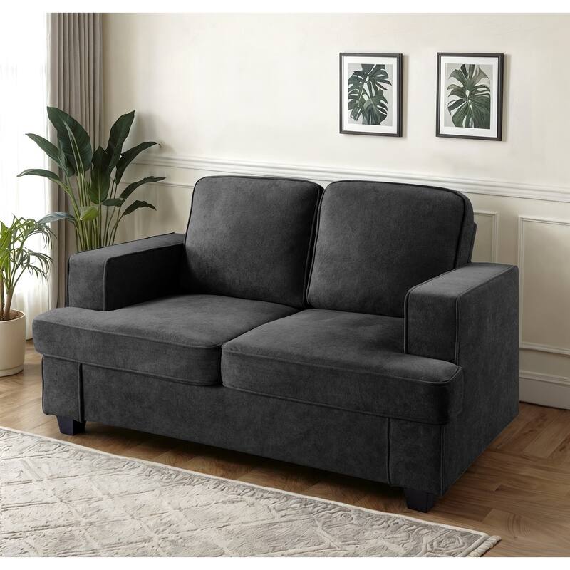 Modern Velvet Loveseat